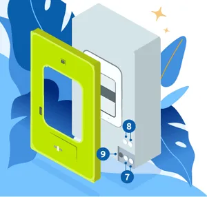 Compteur Linky : notice d'utilisation partie inférieure