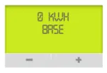 Écran du compteur Linky affichant l'index de consommation en kWh