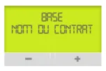 Écran Linky Nom du contrat