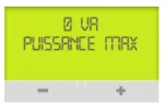 Écran Linky Puissance max