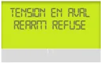 Écran Linky Tension Aval Réarmement Refusé