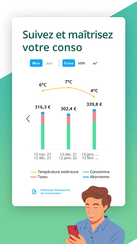 Suivez et maîtrisez votre consommation gaz sur l'espace client Engie Passerelle