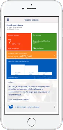 Tableau de bord EDF et Moi