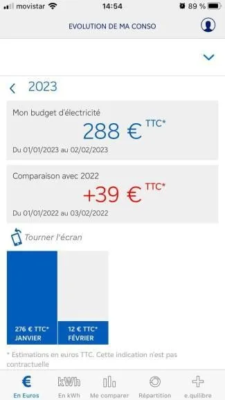 suivi conso edf en euros
