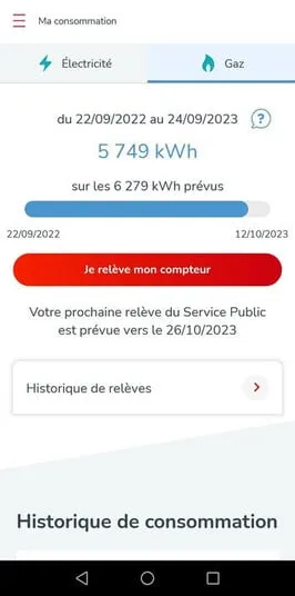relève de compteurs