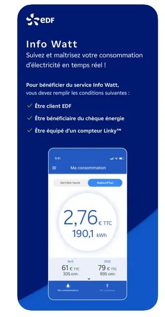 Appli Info watt EDF