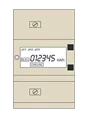 Compteur électronique blanc